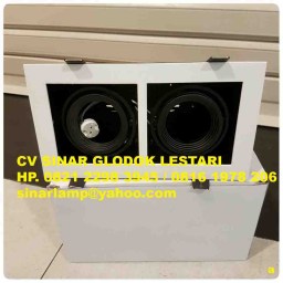 Kap Lampu Downlight Halogen 2 Lobang